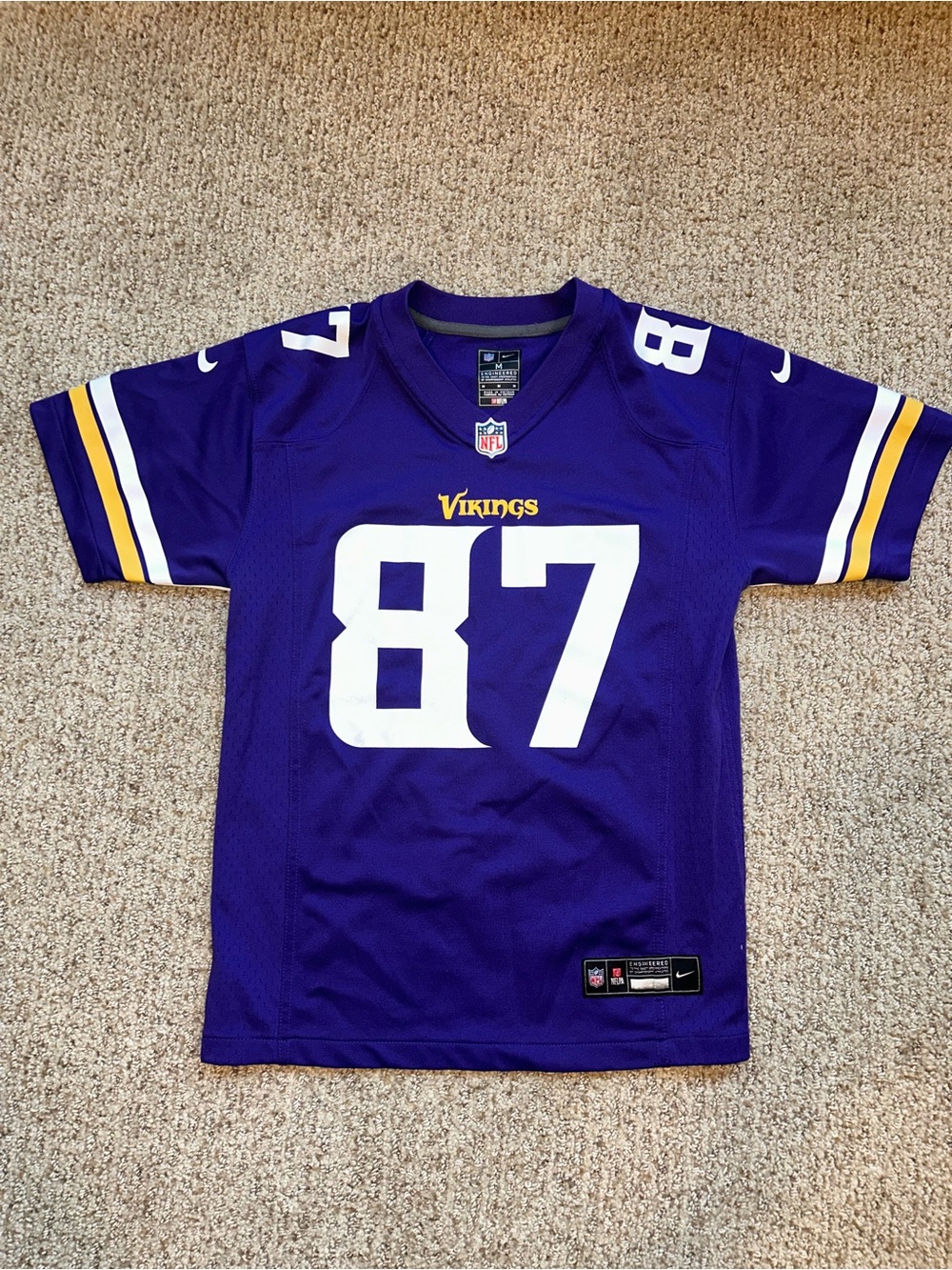 Hockensen - Youth Nike Vikings #87 Football Jersey